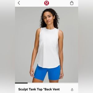 Lululemon Sculpt Tank Top Back Vent